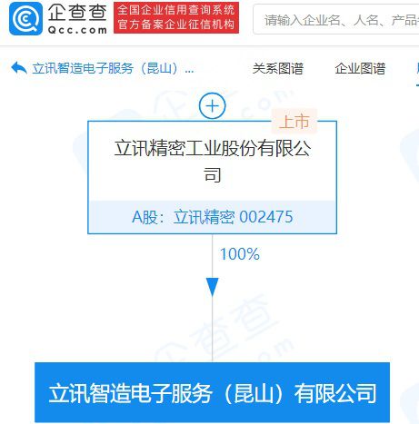 立訊精密加碼智造與服務(wù)，2億注冊資本公司瞄準(zhǔn)電子產(chǎn)業(yè)鏈新機遇